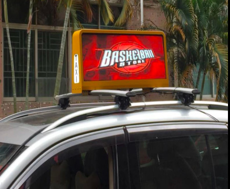 2mm 3mm 4mm Auto-Taxi-Dach führte Bildschirm-Werbung im Freien