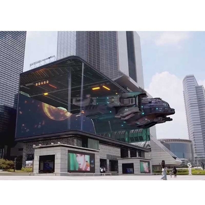 Super großer Schirm der Werbungs-3D im Freien, farbenreiche nahtlose Videowände