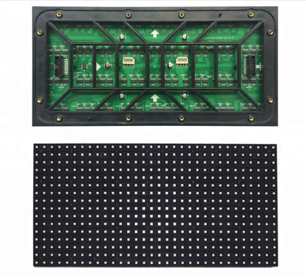 Full Color Outdoor Advertising LED Display P10 Module 1R1G1B Fixed Installation