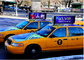 Doppelte mit Seiten versehene farbenreiche Zeichen-Taxi-Fernsteuerungsspitze führte die wasserdichte Filmwerbung