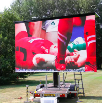 Mobiles Werbedisplay für den Außenbereich, 500 x 1000 mm Backstage-LED-Leihwand