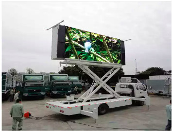 P10 High Brightness Outdoor Truck Walking Led Billboard mit GPS