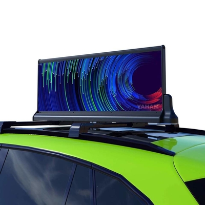 Auto-Werbungsschirm Zeichens 5000nit P2.5 P2.96 ultra Thintaxi Spitze geführter